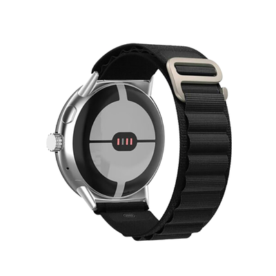 (Pixel) Alpine loop Black new ultra strap design - باند خام اسود تصميم ساعه الالترا الجديد 