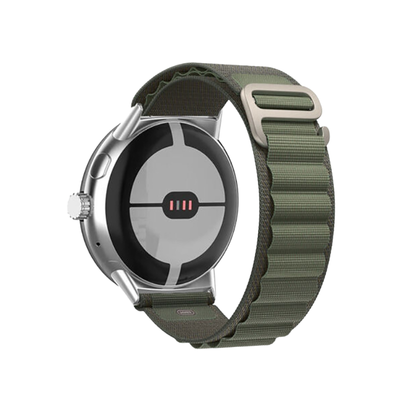 (Pixel) Alpine loop Green new ultra strap design - باند خام زيتي تصميم ساعه الالترا الجديد 
