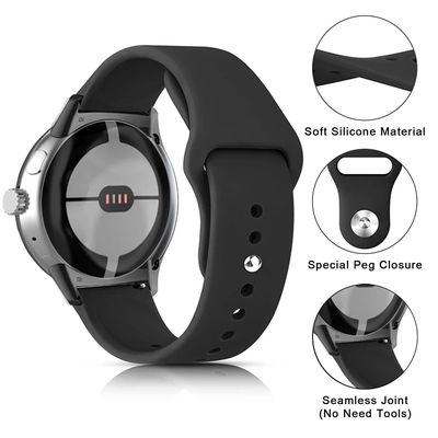 (Pixel) Silicone Band Black -  باند سيليكون لون اسود 