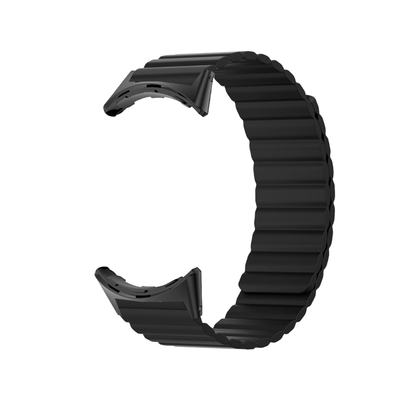 (Pixel) Single color silicone magnatic band Full Black - باند سيليكون مغناطيسي لون اسود كامل 