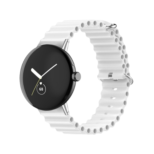 (Pixel) Ocean White new ultra strap design - باند سيليكون ابيض تصميم ساعه الالترا الجديد 