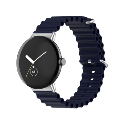 (Pixel) Ocean Dark Grey new ultra strap design - باند سيليكون رمادي غامق تصميم ساعه الالترا الجديد 