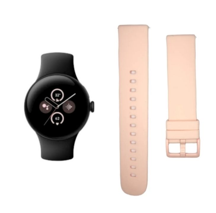 (Pixel) Silicone Band plain Pink -  باند سيليكون لون وردي ساده 