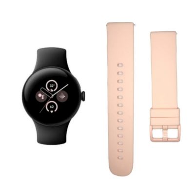(Pixel) Silicone Band plain Pink -  باند سيليكون لون وردي ساده 