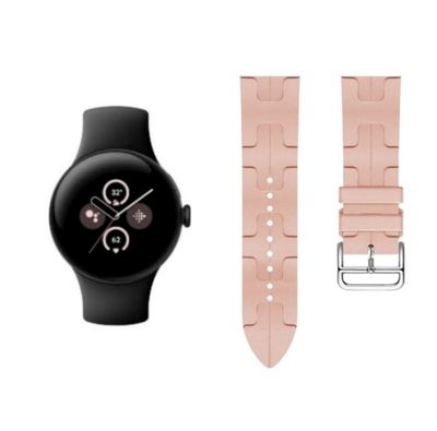 (Pixel) Silicone Hermes Kilim design Light Pink - باند سيليكون تصميم هرميز كيليم وردي فاتح 