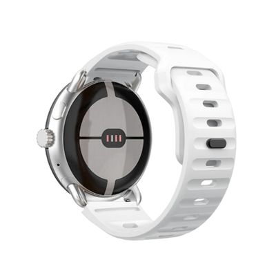 (Pixel) Sports nomad silicone Band White - باند سيليكون رياضي نوماد لون ابيض 