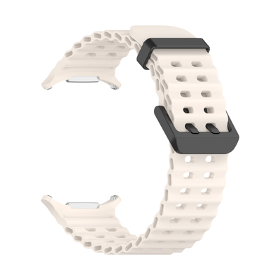 (Galaxy Watch 7 &amp; 8 Ultra ONLY) Sports Silicone new design Starlight - باند سيليكون رياضي تصميم جديد ستار لايت