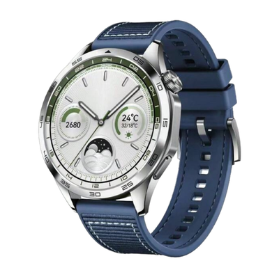 (20mm) GT design Silicone Sports band Blue - باند تصميم جي تي سيليكون رياضي لون ازرق