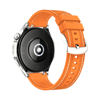 (20mm) GT design Silicone Sports band Orange - باند تصميم جي تي سيليكون رياضي لون برتقالي