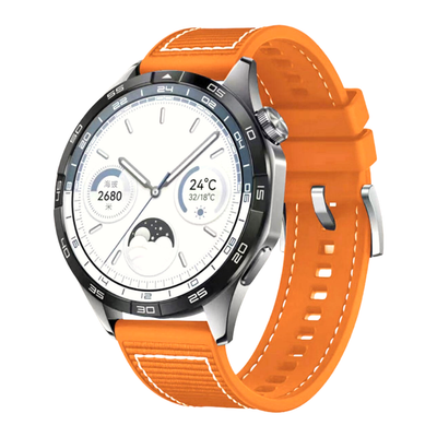 (20mm) GT design Silicone Sports band Orange - باند تصميم جي تي سيليكون رياضي لون برتقالي