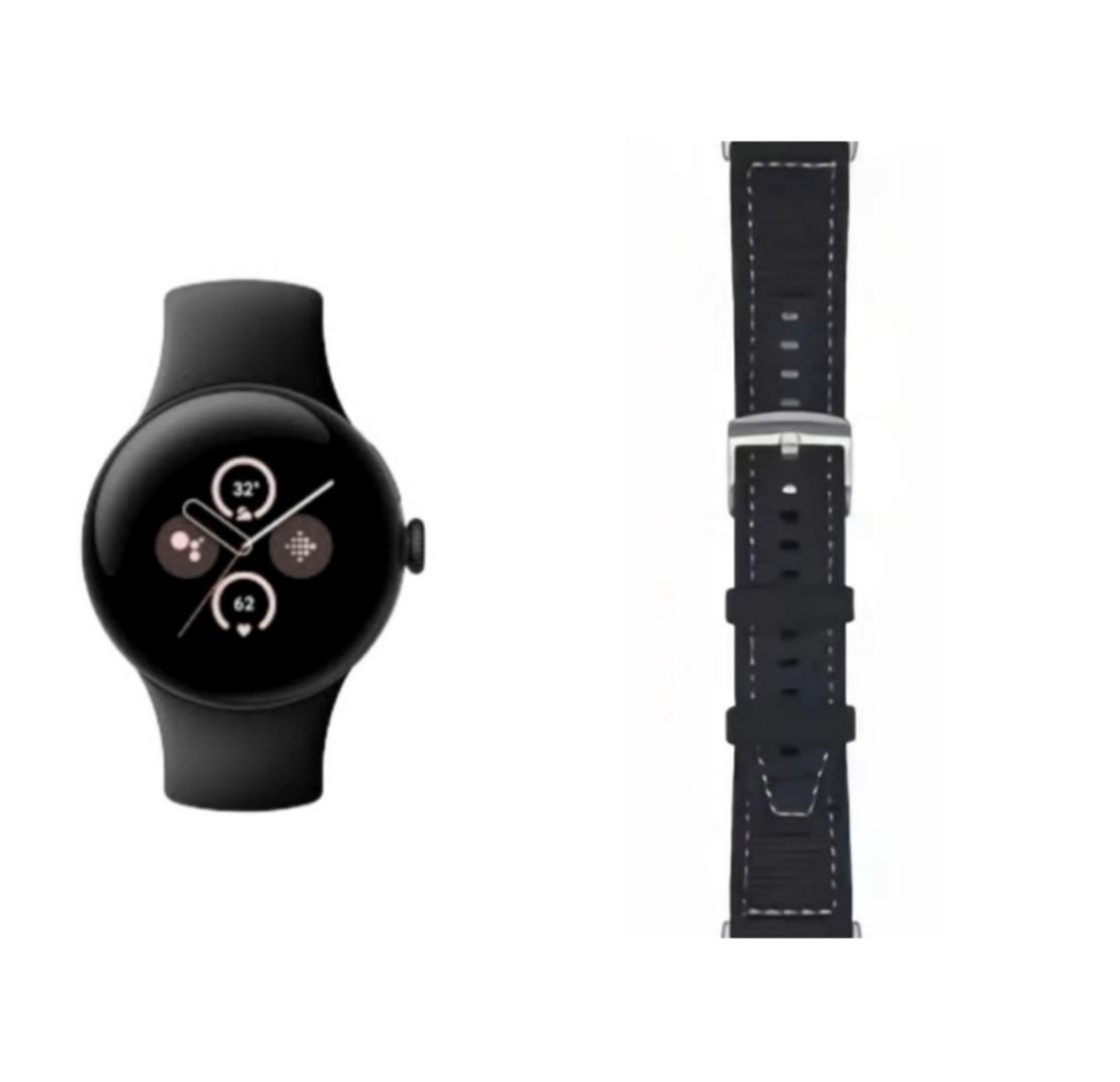 (Pixel) GT design Silicone Sports band Black - باند تصميم جي تي سيليكون رياضي لون اسود