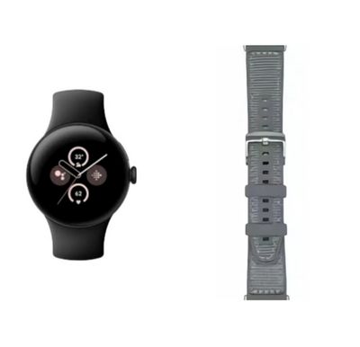 (Pixel) GT design Silicone Sports band Grey - باند تصميم جي تي سيليكون رياضي لون رمادي