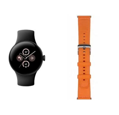 (Pixel) GT design Silicone Sports band Orange - باند تصميم جي تي سيليكون رياضي لون برتقالي