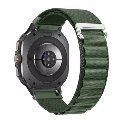 (Galaxy Watch 7 Ultra ONLY) Alpine loop Green new ultra design - باند خام زيتي تصميم ساعه الالترا الجديد 
