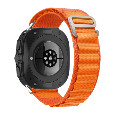 (Galaxy Watch 7 Ultra ONLY) Alpine loop Orange new ultra design - باند خام برتقالي تصميم ساعه الالترا الجديد 