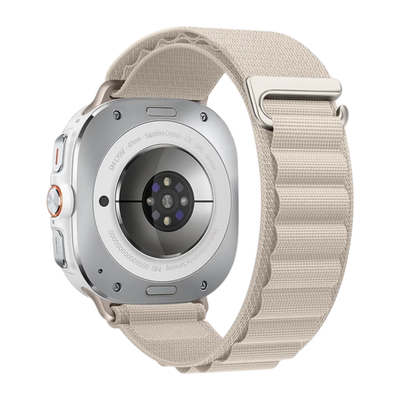 (Galaxy Watch 7 Ultra ONLY) Alpine loop White new ultra design - باند خام ابيض تصميم ساعه الالترا الجديد 