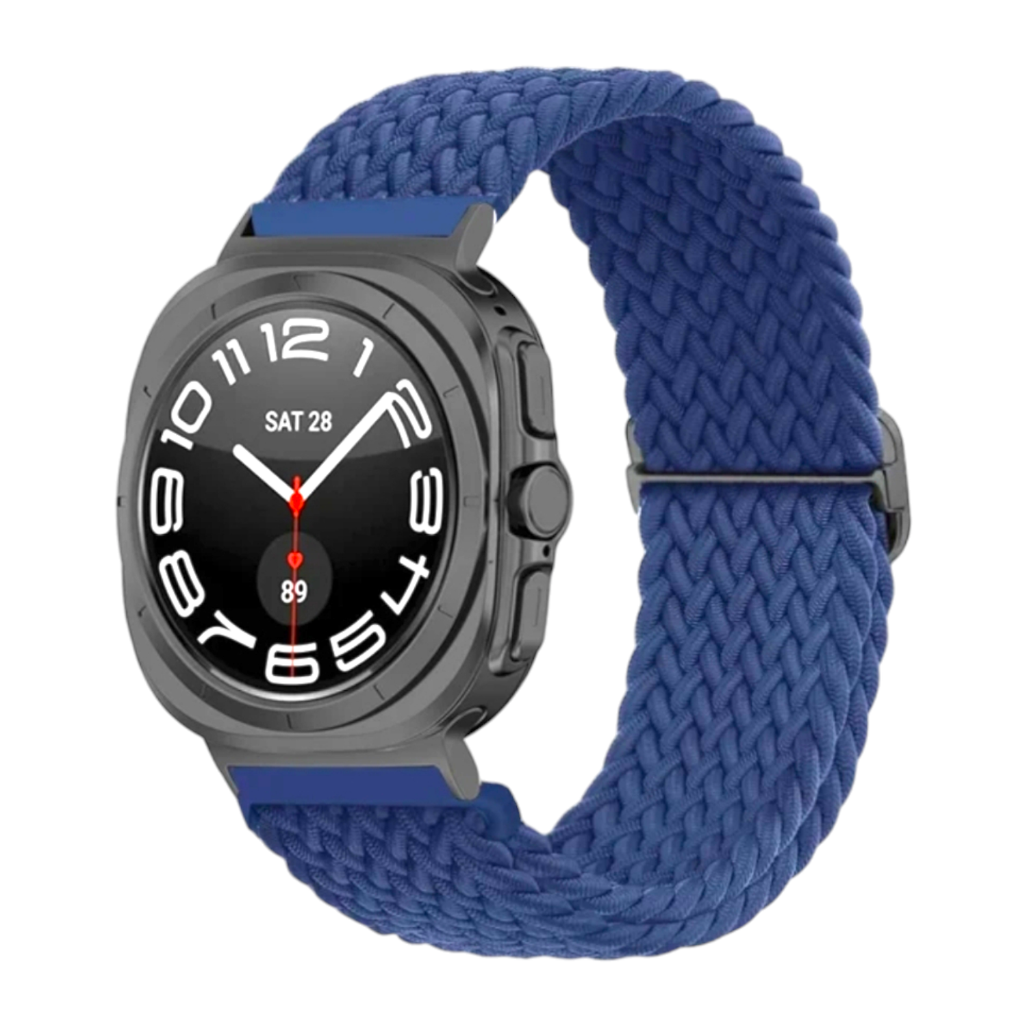 (Galaxy Watch 7 Ultra ONLY) Fabric stretch band Blue - باند خام فري سايز ازرق 