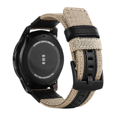 (22mm) Fabric Band new design Beige -  باند خام تصميم جديد بيج 