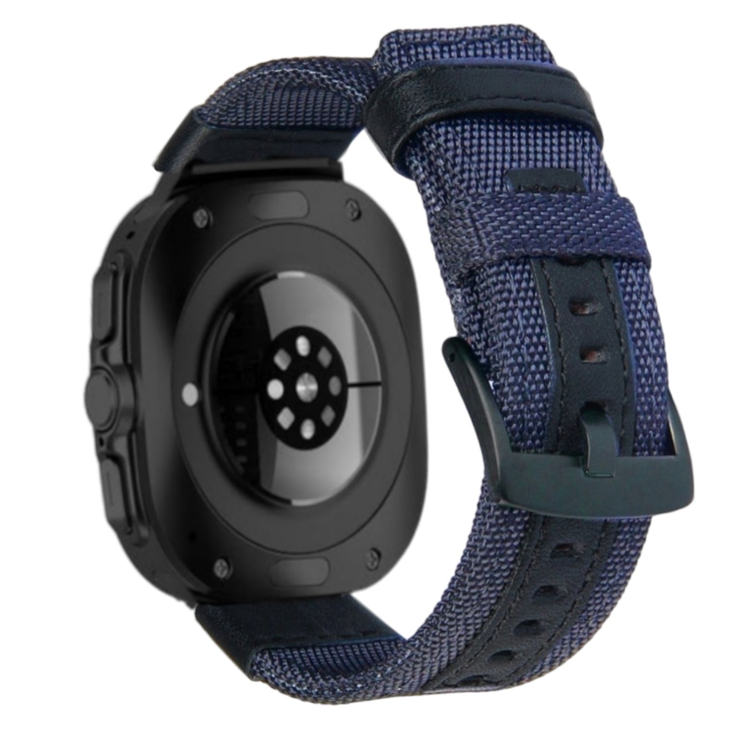 (Galaxy Watch 7 Ultra ONLY) Fabric Band new design Blue -  باند خام تصميم جديد ازرق 