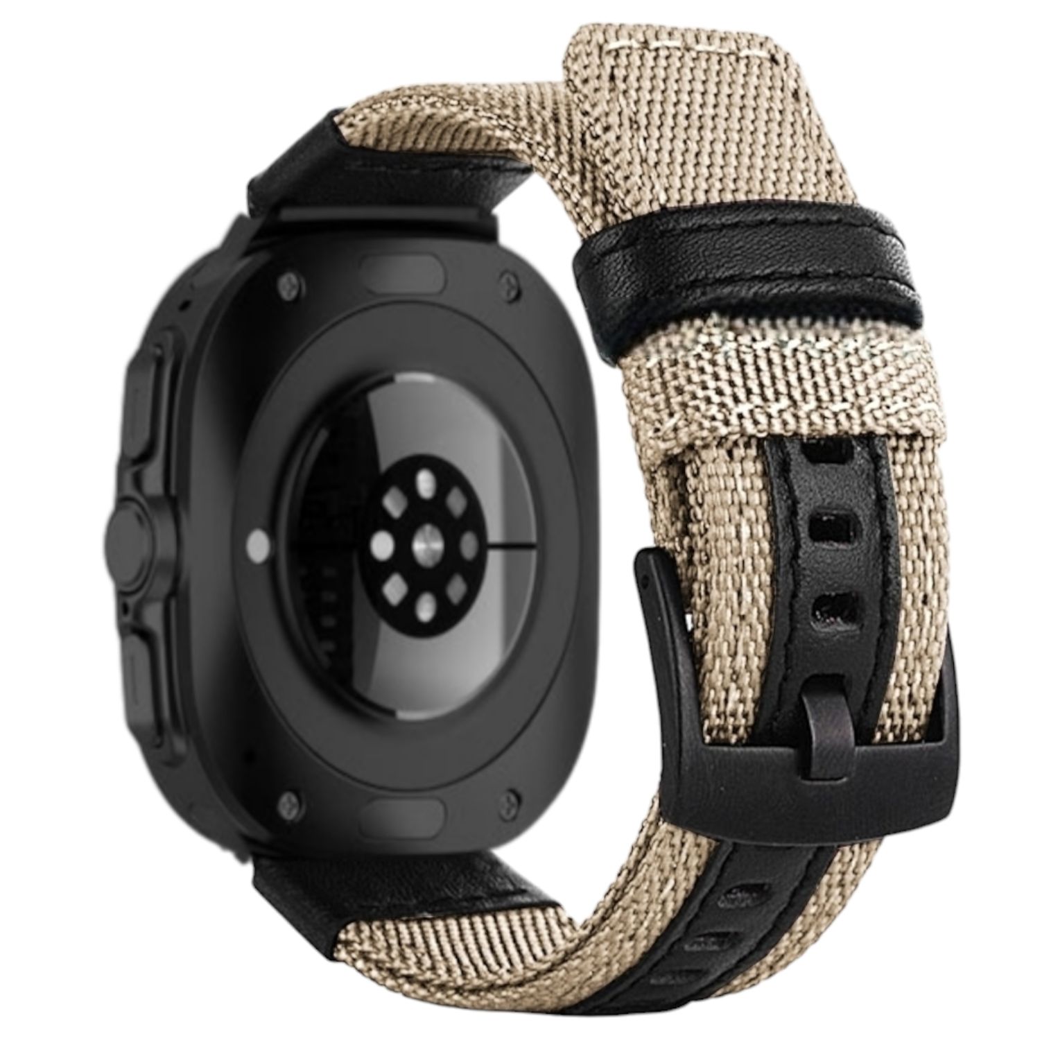 (Galaxy Watch 7 Ultra ONLY) Fabric Band new design Beige -  باند خام تصميم جديد بيج 