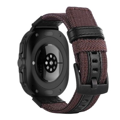 (Galaxy Watch 7 Ultra ONLY) Fabric Band new design Brown -  باند خام تصميم جديد بني 
