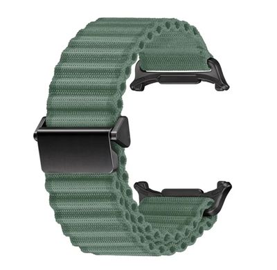(Galaxy Watch 7 Ultra ONLY) Off-road Green Official ultra design - باند خام زيتي اوف رود تصميم الترا الرسمي 
