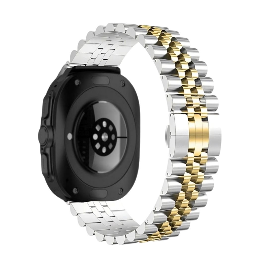 (Galaxy Watch 7 Ultra ONLY) Rolex Silver &amp; Gold - رولكس سلفر مع ذهبي 