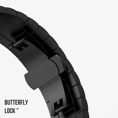 (Galaxy Watch 7 &amp; 8 Ultra ONLY) Steel Ceramic Black - ستيل سيراميك اسود 