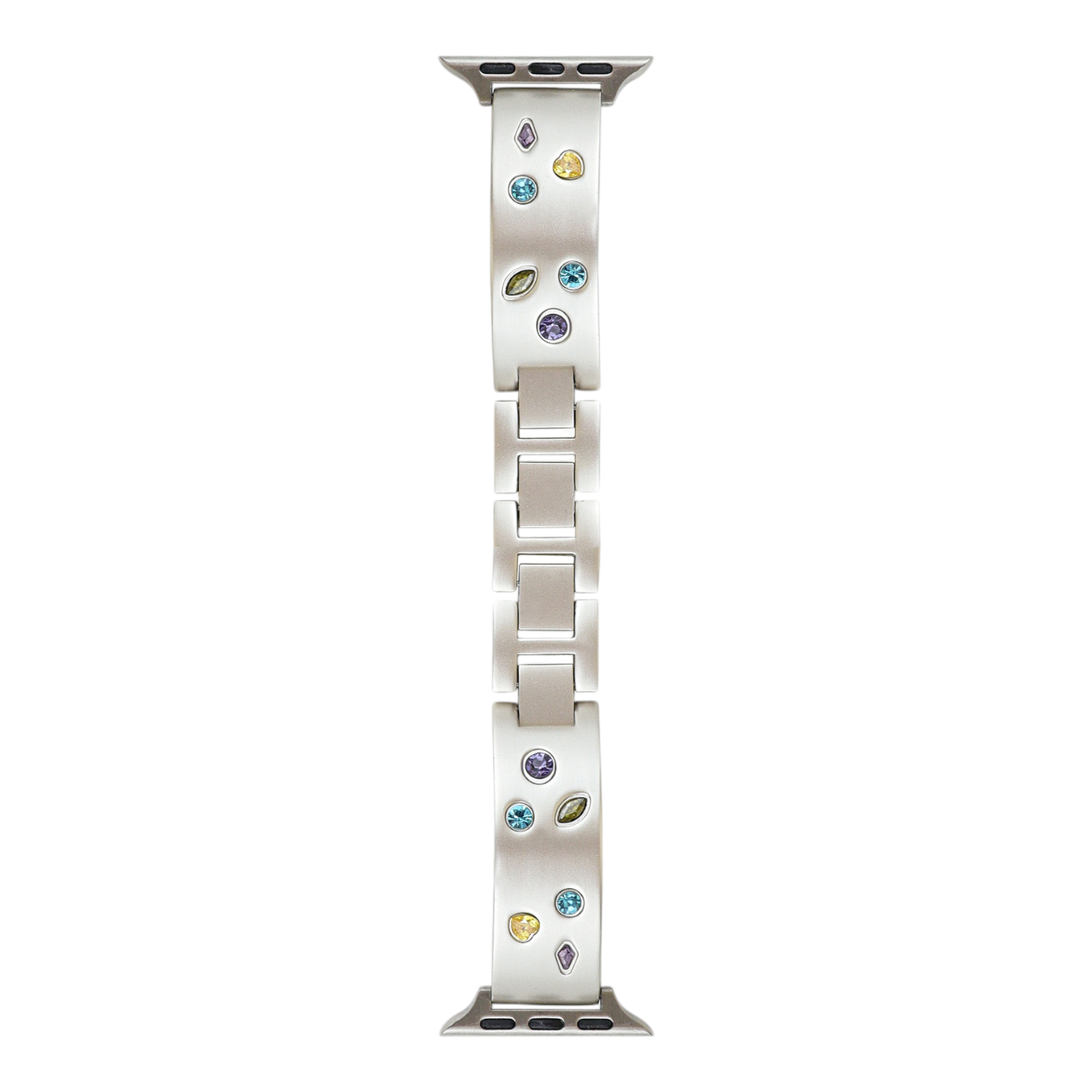 (38mm-40mm-41mm) Steel Rhinestones ladies design Titanium - باند ستيل تصميم نسائي احجار كريمه تيتانيوم