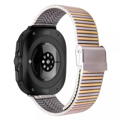 (Galaxy Watch 7 Ultra ONLY) Rolex  Lined Silver&amp;Gold -  رولكس مخطط لونين سلفر مع ذهبي 