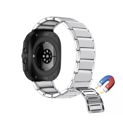(Galaxy Watch 7 Ultra ONLY) Rolex Magnetic full Silver -  رولكس مغناطيس سلفر كامل 