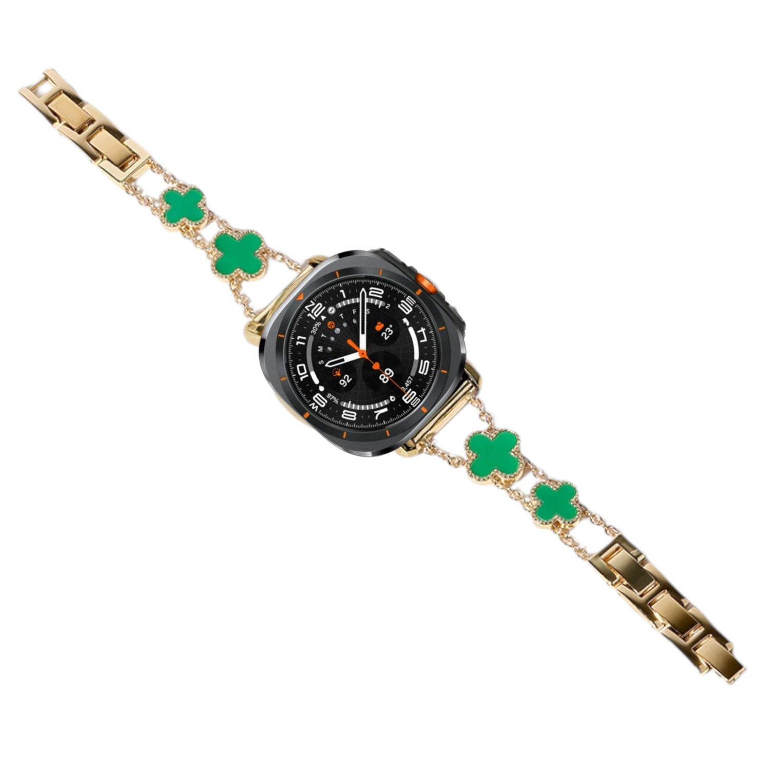 (Galaxy Watch 7 Ultra ONLY) plus design band Green - باند تصميم بلس أخضر 