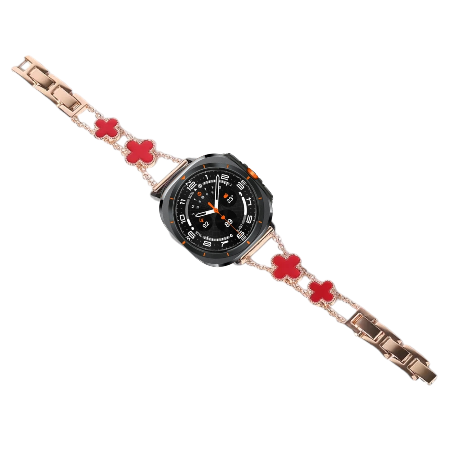 (Galaxy Watch 7 Ultra ONLY) plus design band Red - باند تصميم بلس احمر 