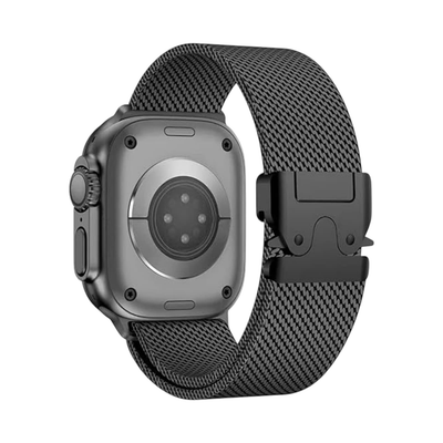 (42mm-44mm-45mm-46mm-49mm) Steel ultra new design Black - ستيل تصميم الترا الجديد اسود 