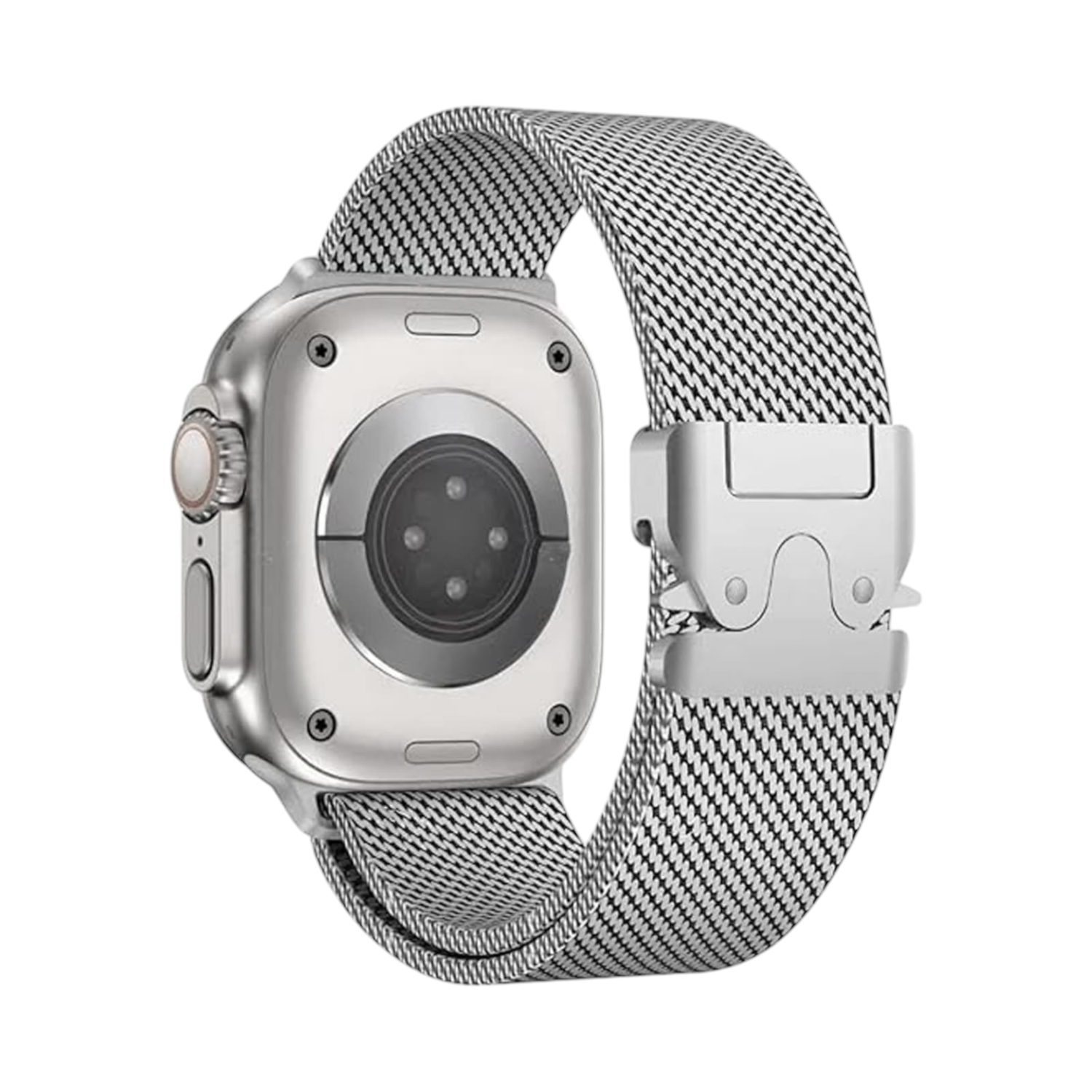 (42mm-44mm-45mm-46mm-49mm) Steel ultra new design Silver - ستيل تصميم الترا الجديد سلفر