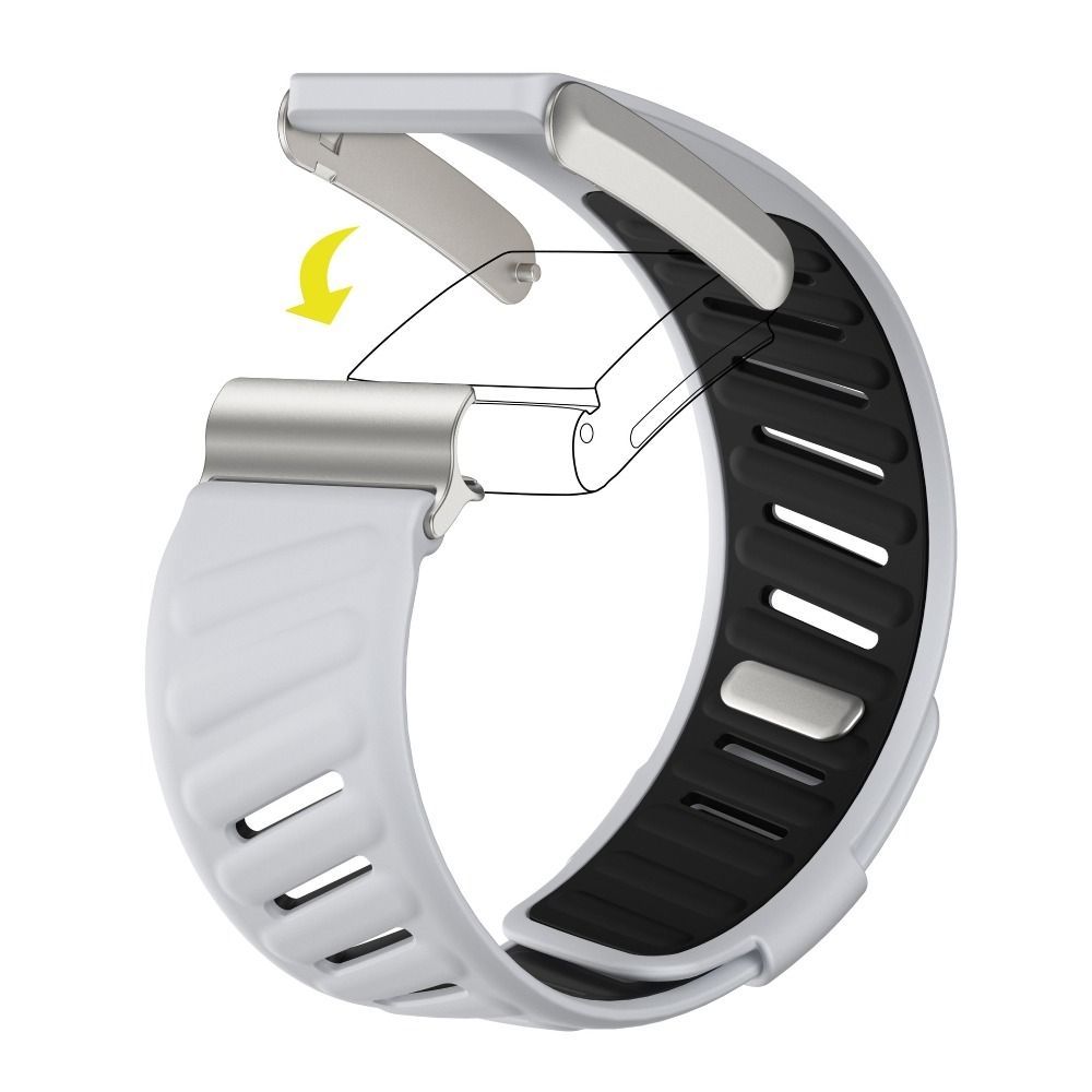 Flex Silicone band Grey - باند سيليكون رياضي رمادي فاتح 