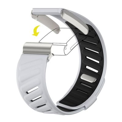 Flex Silicone band Grey - باند سيليكون رياضي رمادي فاتح 