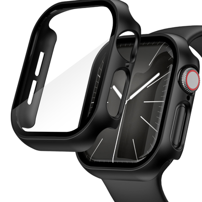 46mm Apple watch full cover Black - فل كفر لساعات ابل مقاس  ٤٦م - اسود 