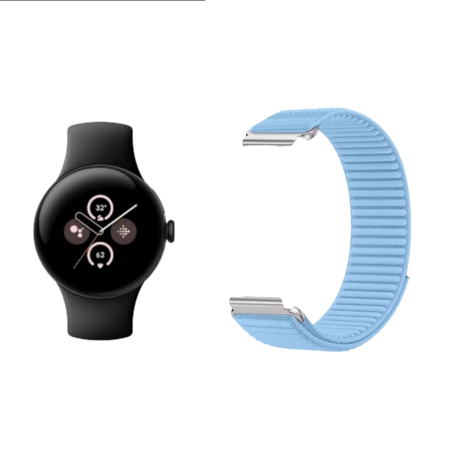 (Pixel) Fabric Band new design Baby Blue - باند خام تصميم جديد سماوي فاتح