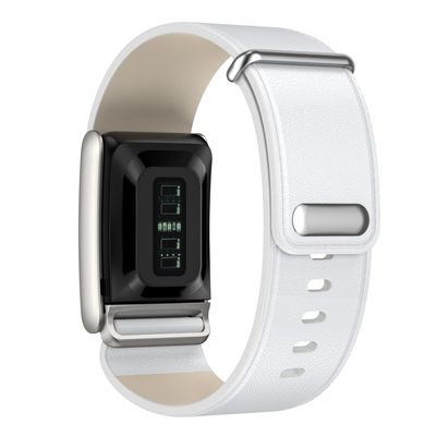 5.0 Lux Leather band White - ٥.٠ باند جلد لكجري نت ابيض 
