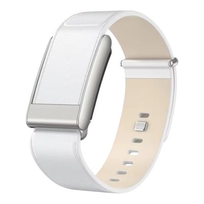 5.0 Lux Leather band White - ٥.٠ باند جلد لكجري نت ابيض 