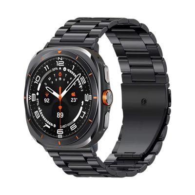 (Galaxy Watch 7 &amp; 8 Ultra ONLY) Rolex Classic design Full Black - رولكس التصميم الكلاسيكي اسود كامل