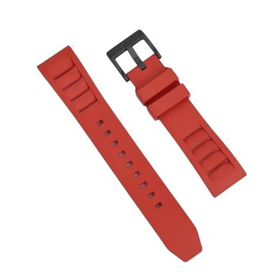 (22mm) Rubber FKM Sports Band Red - ربل اف كيه ام سبورت احمر 