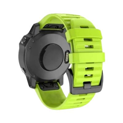 (26mm) Garmin Silicone Sports Band Neon green - جارمن سيليكون رياضي فسفوري 