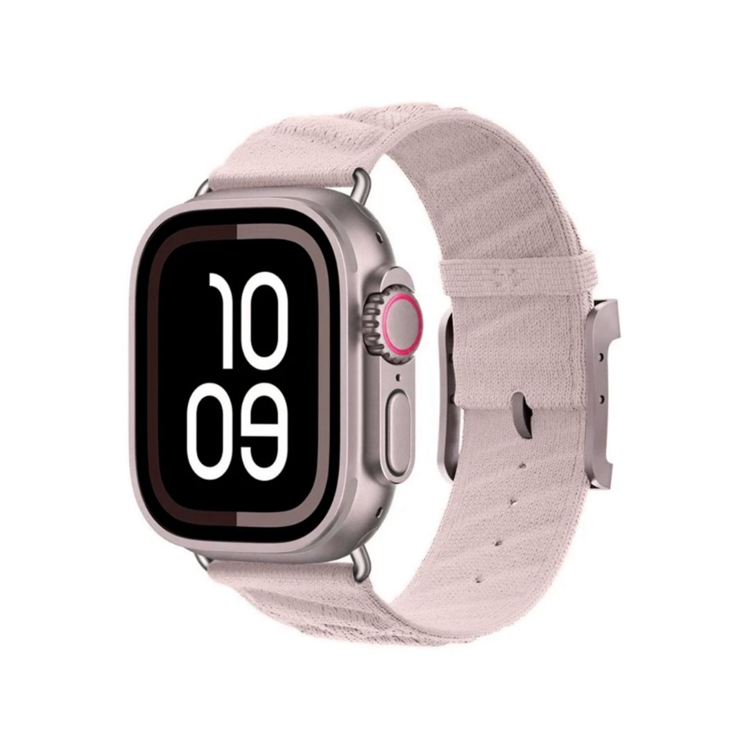 (42mm-44mm-45mm-49mm) Nylon Hermes Enn Merr Pink -  باند خام هرميز ان مير وردي