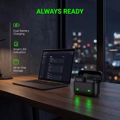 5.0 Double Charging docking Box black - ٥.٠ بوكس حافظ مزدوج للشحن اسود