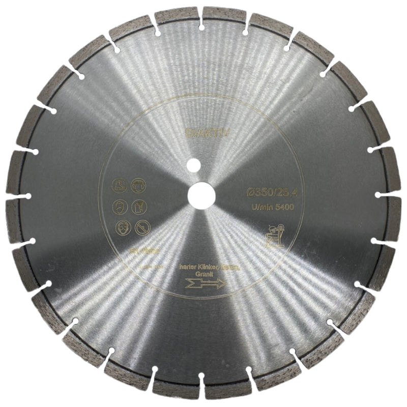 DIAKTIV® MADE IN GERMANY PREMIUM LINE TISCH-DIAMANTSÄGEBLATT Ø350mm Klinker-hart DIAKTIV® MADE IN GERMANY PREMIUM LINE TISCH-DIAMANTSÄGEBLATT Ø350mm Klinker-hart