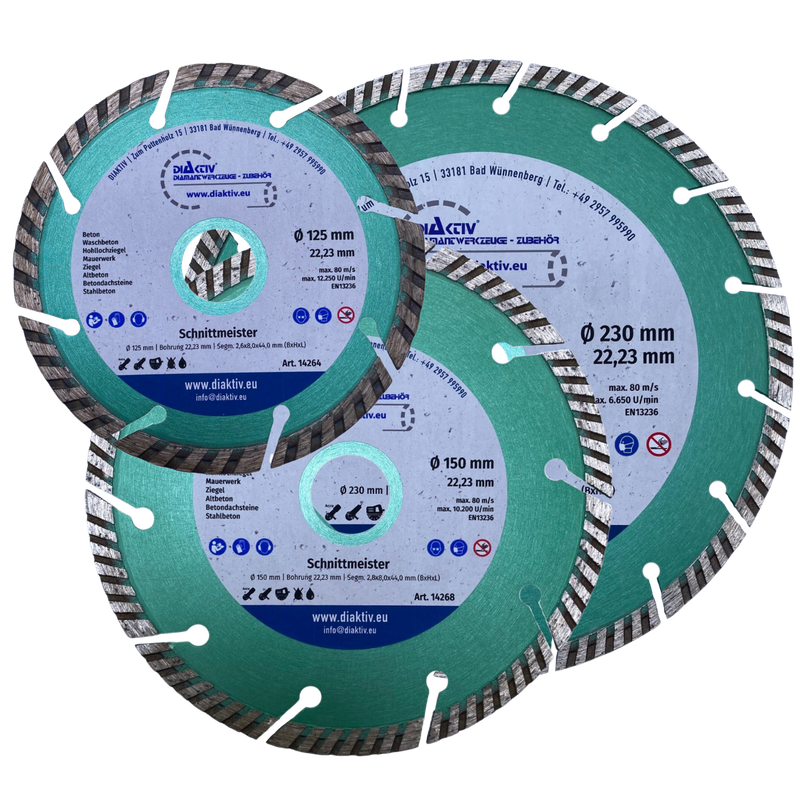 DIAKTIV® - TRENNSCHEIBE TURBO TOP - Ø 115 - 230 mm DIAKTIV® - TRENNSCHEIBE TURBO TOP - Ø 115 - 230 mm