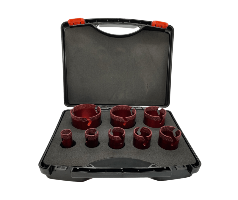 DIAKTIV® M14 Fliesenbohrer-Set 8-10-tlg. Trennscheibe/Schleifteller DIAKTIV® M14 Fliesenbohrer-Set 8-10-tlg. Trennscheibe/Schleifteller