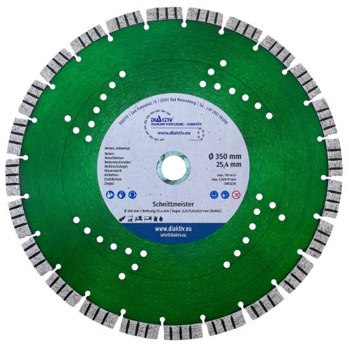 DIAKTIV® Diamantsägeblatt Turbo15 Beton/Universal PROFI Ø 350 mm DIAKTIV® Diamantsägeblatt Turbo15 Beton/Universal PROFI Ø 350 mm